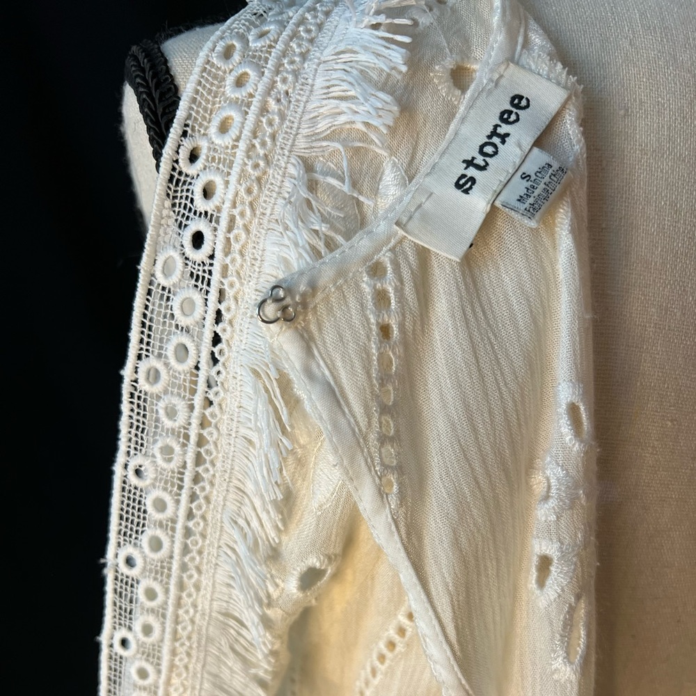 Storee Cream Top Open Back - Picture 8 of 14